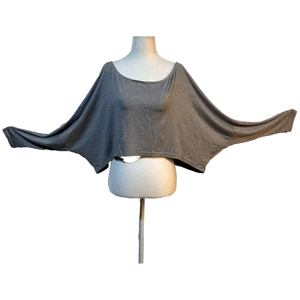 Winged Arm Cropped Off The Shoulder Knit Beach Summer Top No brand Size L